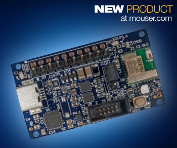 Cypress Semi’s solar-powered IoT kit with BLE connectivity now at Mouser